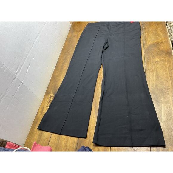 NWT SPANX Perfect Pants Women's 2X Petite Hi-Rise Flare Ponte Black - Picture 1 of 11